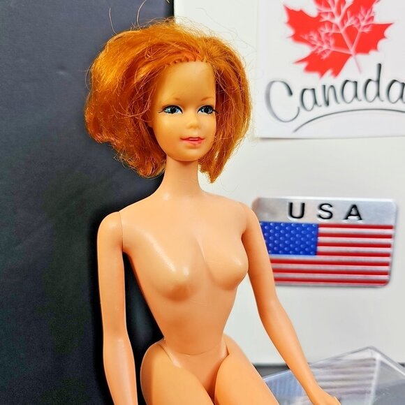 Barbie 1966 Stacey Twist 'n Turn with Lashes & Short Red Hair READ Japan - Picture 1 of 16